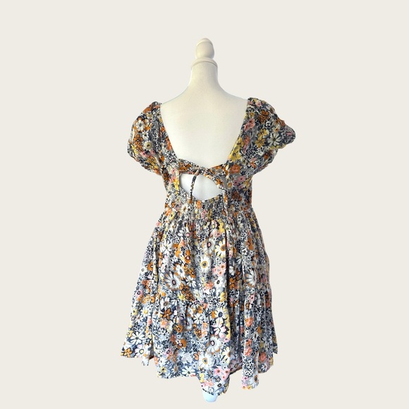 American Eagle | AE Floral Button-Front Mini Dress - Picture 5 of 16